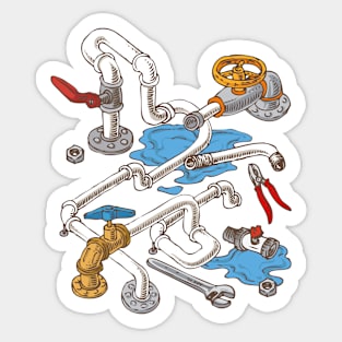 Pipes and Tools Sticker